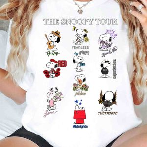 Taylor Swift Snoopy Tour Shirt, Music Fan Tee, Concert Series Shirt