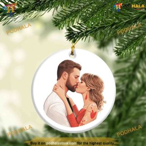 Taylor Travis Kelce Ornament Personalized 1st Christmas Ornaments 2023 Fan Gift 4