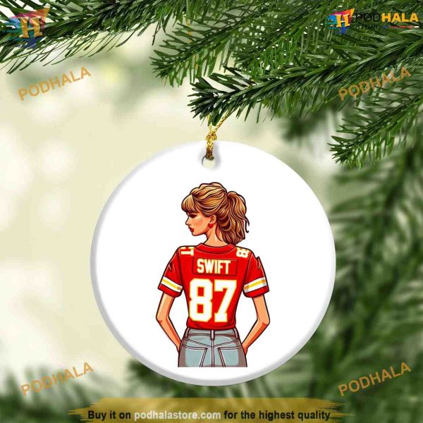 Taylor Travis Kelce Ornament, Personalized 1st Christmas Ornaments, 2023 Fan Gift