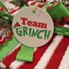 Team Grinch Decor, Handmade Grinch Christmas Ornaments