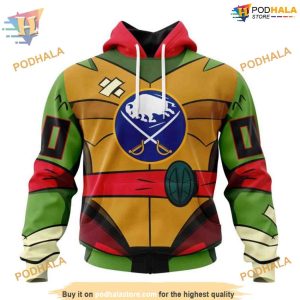 Teenage Mutant Ninja Design NHL Personalized Buffalo Sabres Hoodie 3D 1