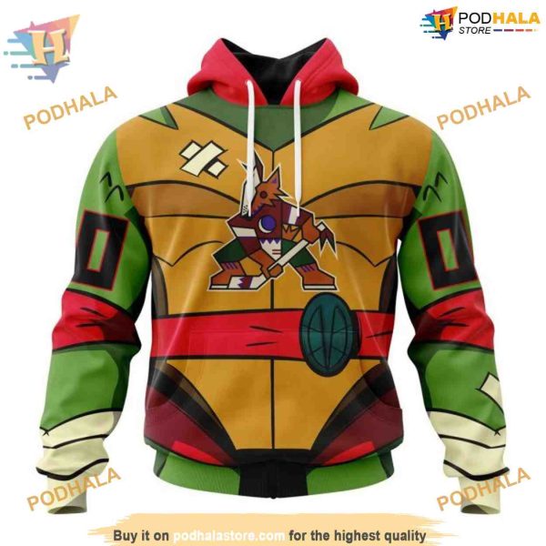 Teenage Mutant Ninja Turtles NHL Arizona Coyotes Hoodie 3D, Arizona Coyotes Unique Merch