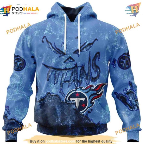 Tennessee Titans Hoodie 3D Devil Eyes, Titans Clothing Gift