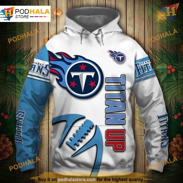 Tennessee Titans Hoodie 3D Graphic Balls, Affordable Pullover