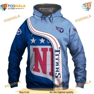 Tennessee Titans Hoodie 3D Pullover, Titans Merchandise Sweatshirt