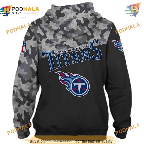 Tennessee Titans Military Hoodies, 3D Long Sleeve NFL Apparel