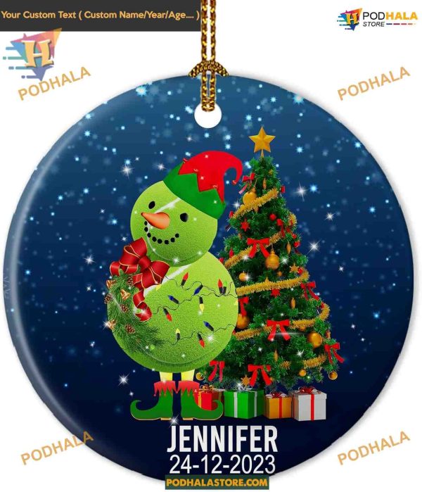 Tennis Christmas Ornaments 2023, Personalized Sports Lover Tree