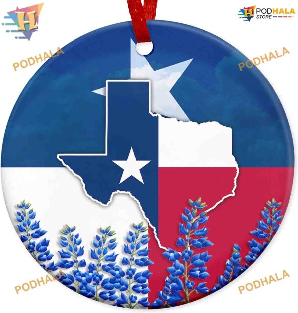 Texas Christmas Ornaments Gifts, Perfect for Family Christmas Tree Ornaments
