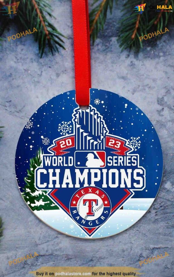 Texas Rangers 2023 Champs Ornament, Friends Christmas Ornaments, Rangers Keepsake