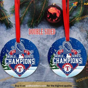 Texas Rangers 2023 Champs Ornament Friends Christmas Ornaments Rangers Keepsake 2