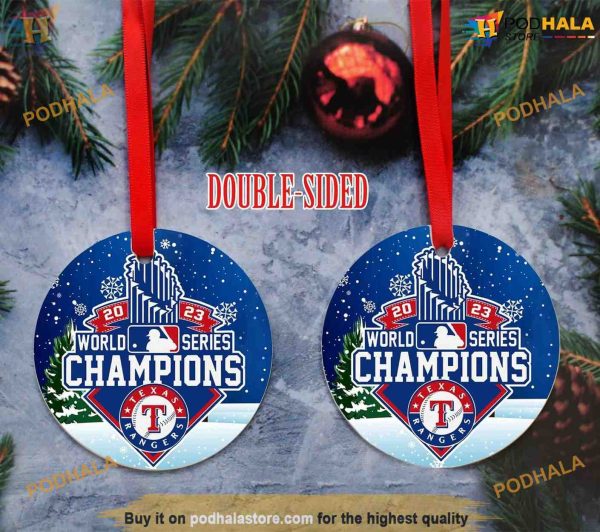 Texas Rangers 2023 Champs Ornament, Friends Christmas Ornaments, Rangers Keepsake