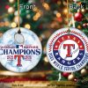 Texas Rangers 2023 Ornament, Custom Family Ornaments, World Series Champion