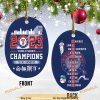 Texas Rangers 2023 Oval Ornament, Family Christmas Ornaments, Series Champions