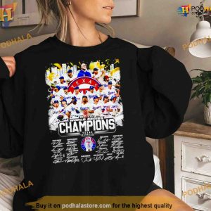 Texas Rangers 2023 World Series Champions signatures