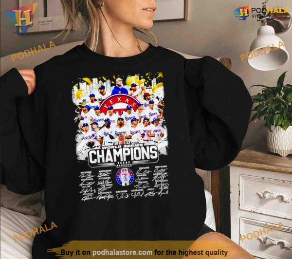 Texas Rangers 2023 World Series Champions signatures