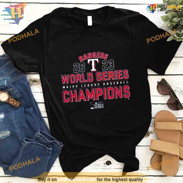 Texas Rangers 2023 World Series Major League Baseball Champions Shirt For Women Men