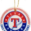 Texas Rangers Ceramic Christmas Ornament, Celebrate with Family Tree Decoration