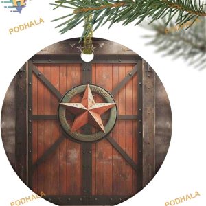 Texas Star 2023 Tree Ornaments, Unique Funny Christmas Ornaments for Gifting