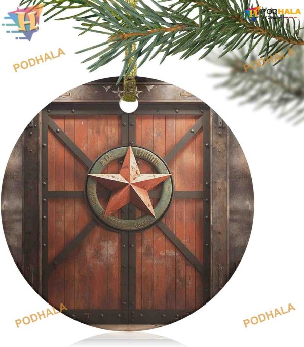 Texas Star 2023 Tree Ornaments, Unique Funny Christmas Ornaments for Gifting