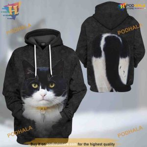 Texudo Cat Costume Full All Over Printed 3D Hoodie Sweatshirt 1