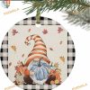 Thanksgiving Fall 2023 Blue Pumpkin Family Christmas Tree Ornaments