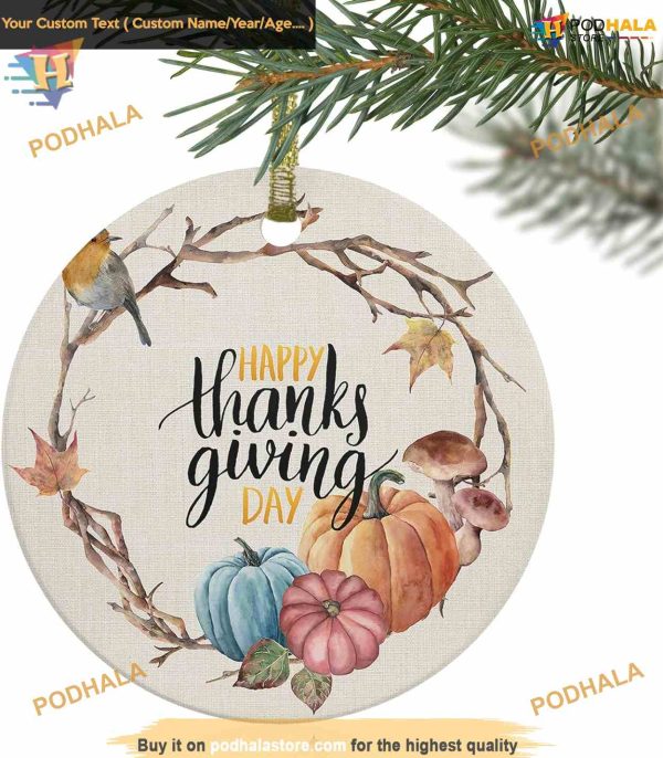 Thanksgiving Fall 2023 Ornaments, Funny Christmas Ornaments for Family