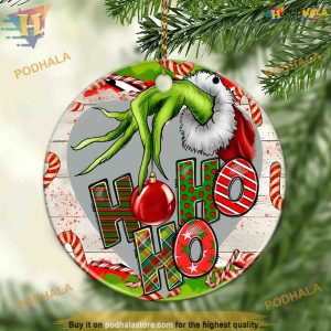 The Grinch Hands Christmas Ornament, Funny Xmas Gift