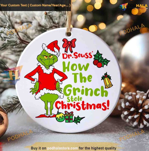 The Grinch Stole Christmas Decor, Christmas Grinch Ornaments 2023