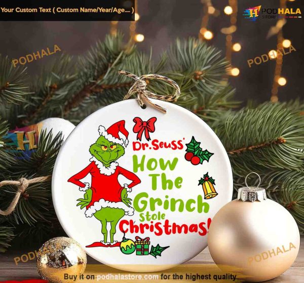The Grinch Stole Christmas Decor, Christmas Grinch Ornaments 2023