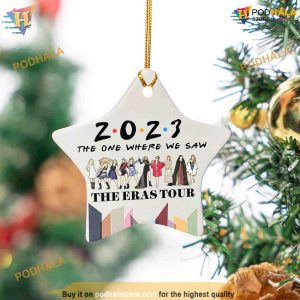 The One Where We Saw The Eras Tour 2023 Ceramic Ornament Custom Christmas Ornaments 2