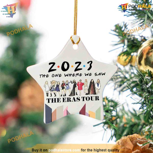 The One Where We Saw The Eras Tour 2023 Ceramic Ornament, Custom Christmas Ornaments