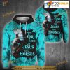 This Girl Runs On Jesus And Horses Full Over Printed Unisex 3D Hoodie