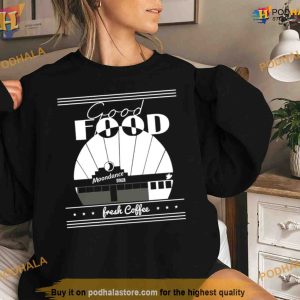Tick Boom Good Food Moondance Diner Fresh Coffee Shirt For Women Men 2