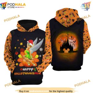 Tinker Bell Disney Hallothankmas 3D Hoodie, Trending Apparel