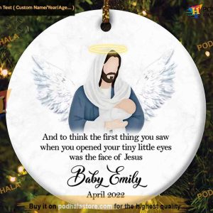 Tiny Angel Personalized Miscarriage Memorial Ornament, Baby's Memory