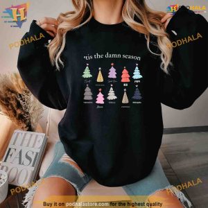 Tis The Damn Season Christmas Tree Shirt Hoodie