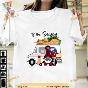 Tis the Season Postal Worker Gnomes Shirt, Funny Xmas Gifts