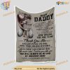 To Dad, From Daughter Heartfelt Blanket for Christmas