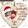 To My Granddaughter Love Ornament, Custom Family Christmas Gifts