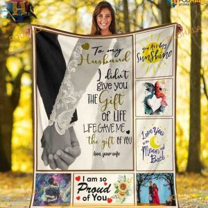To My Life-Giving Husband Christmas Blanket of Warmth