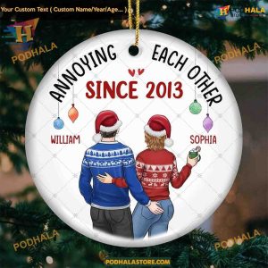 Together Forever Couple Ornament, Personalized Family Christmas Ornaments 2023