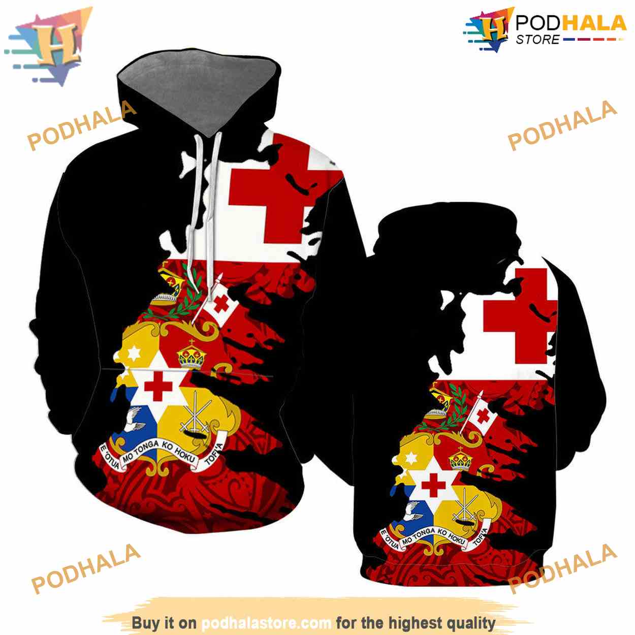 Tonga All Over Print 3D Hoodie For Men and Women Tonga All Over Print 3D Hoodie For Men and Women
