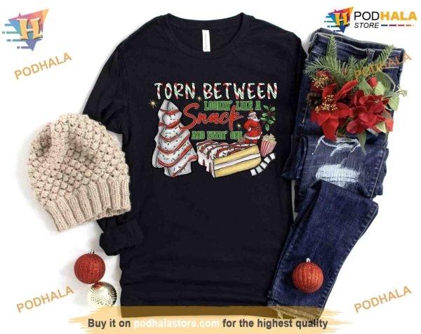 Torn Between Looking Like A Snack Or Eating One Christmas Shirt, Funny Xmas Gift