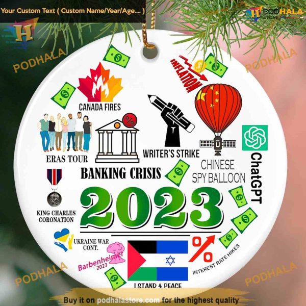 Touber 2023 Year in Review Ornament, Friends Christmas Ornaments
