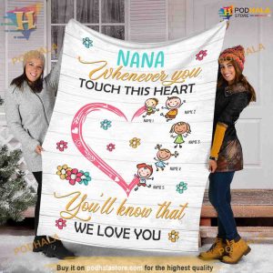 Touch of Grandma's Love Personalized Christmas Blanket