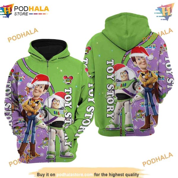 Toy Story Green Christmas Disney 3D Hoodie, Trending Gifts