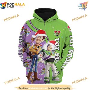 Toy Story Green Christmas Disney 3D Hoodie Trending Gifts 3