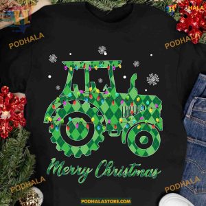 Tractor Christmas Decoration Shirt, Family Funny Christmas Shirt