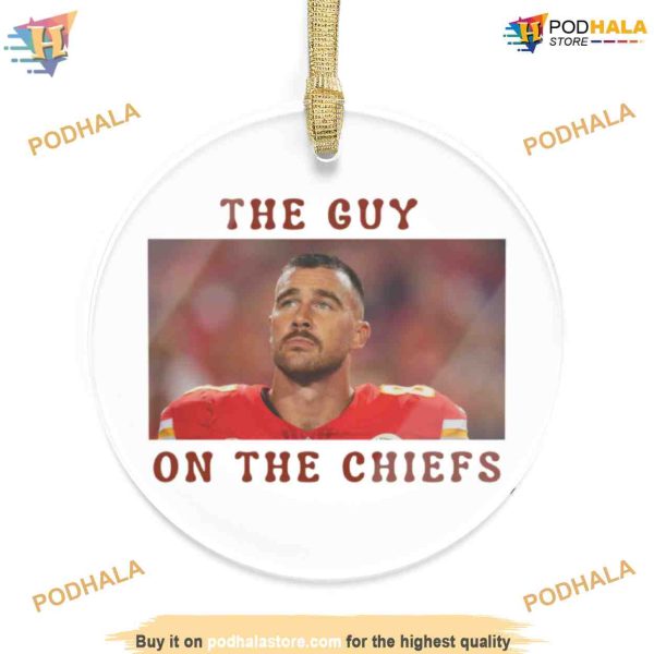 Travis Kelce Chiefs Ornament, Taylor Swift Fan Decor, Personalized Swiftie Gift