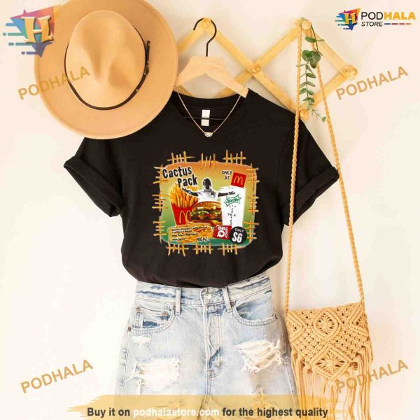 Travis Scott McDonalds Cactus Pack Vintage Bootleg Shirt For Women Men
